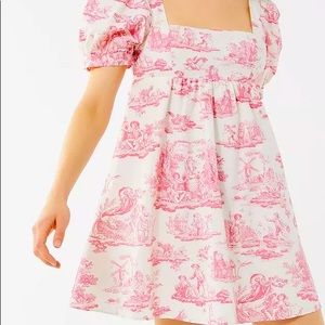 urban outfitters x laura ashley penelope cherub babydoll dress